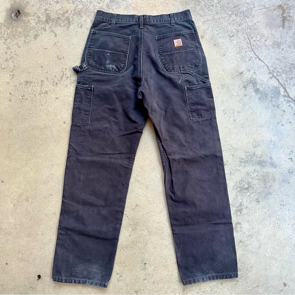 Carhartt Black Duck Canvas Carpenter Pants 32 - Picture 2 of 9